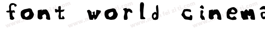 font world cinemaA字体转换